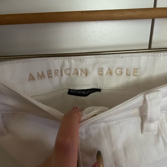 American eagle 14 xlong white skinny jean NWOT - Picture 5 of 6